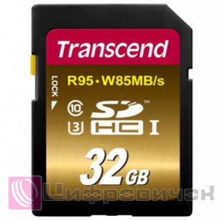 Transcend 32 Gb SDHC Class 10 UHS-I U3 4K