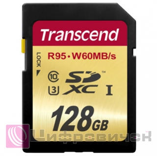 Transcend 128 Gb SDXC  Class 10 UHS-I U3 4K