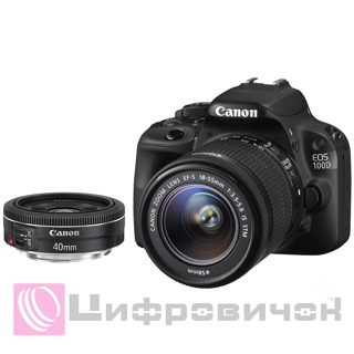 Canon EOS 100D Kit (18-55mm IS STM + 40mm STM)