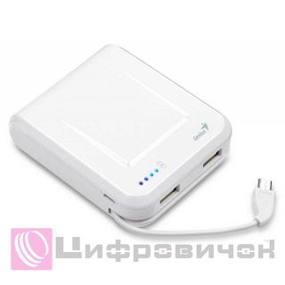 Power Bank Genius ECO-U700 7800 mAh White