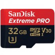 SanDisk 32 Gb microSDHC C10 UHS-I Extreme Pro U3 4K + SD