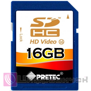 Pretec 16 Gb SDHC Class 16