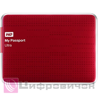 Western Digital My Passport Ultra 2.5�, 1Tb (WDBZFP0010BRD) Red